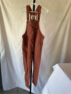 The Bucket list Family, girls 4/5 overalls terra-cotta